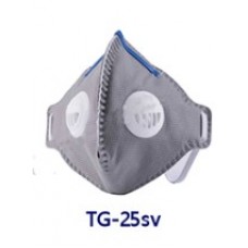 หน้ากากปั๊มขึ้นรูปแบบพับ ป้องกันฝุ่น มีวาล์ว รุ่น TG 25 V
